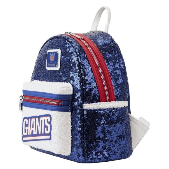 Loungefly NFL New York Giants Sequin Mini Backpack Blue main image 16
